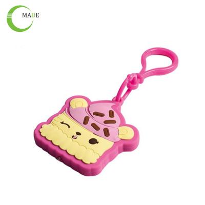 China Customized Silicone Parts Custom Design Key Chain 3D Soft Silicone Wholesale for sale