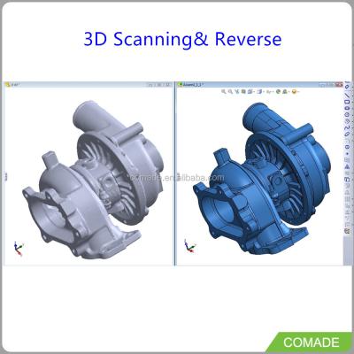 China Industrial high quality 2d to 3d to drawing conversion services and 3d drawing reverse engineering for sale