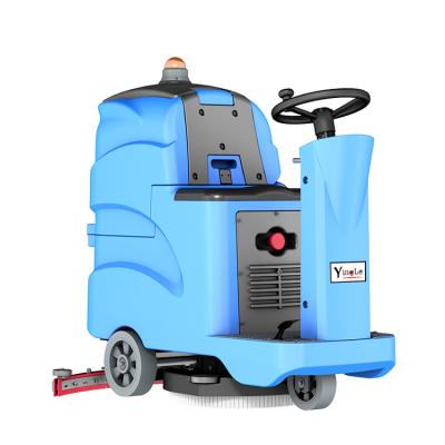 China 2022 Hotels Tower On Electric Floor Scrubber Machine Tile Scrubber Washing Floor Equipment for sale