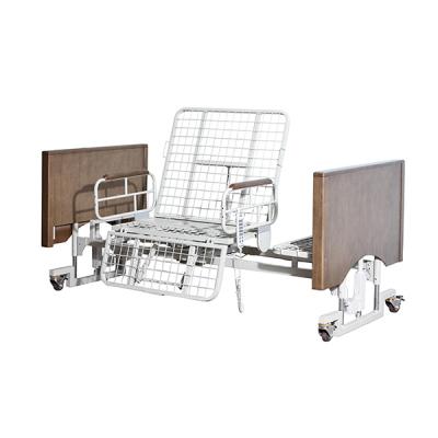 China Can Wooden Medical Older Patient Caregiver Rotating Bed Best Room Hospital Furniture Clinic Home Care Rotating for sale