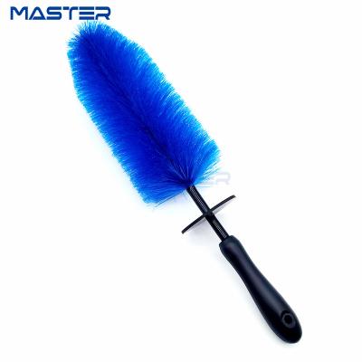 China Bristle+Plastic Grip Master M71037 Non-Scratch Synthetic Ultra Soft Bristle Memory Rim Detailing Easy Reach Car Wheel And Wash-all Brush for sale