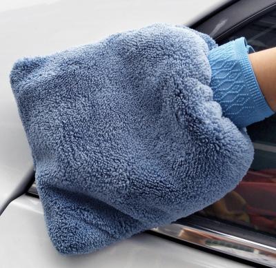 China New Design Master D71233 2021 Microfiber Ultra Soft Microfiber Scratch Free Car Wash Detailing Glove for sale