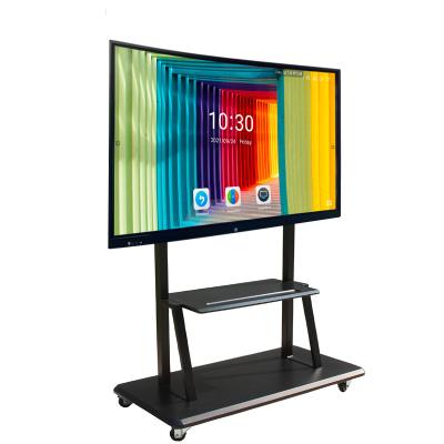 China Aluminum Frame Android 11 System 4K LED Touch Screen Monitor Display TV Educational Interactive Panel for sale