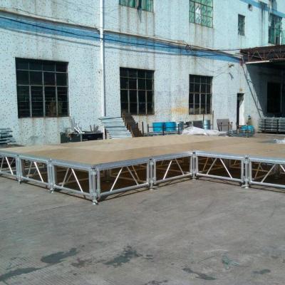 Cina Portable outdoor CONCERT CE plexiglass stage platform used aluminum movable stages for sale in vendita