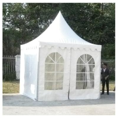 China Easy Install 3X3 4X4 5X5 Aluminum Alloy Canvas Hexagon Outdoor Gazebo Pagoda Tent for sale