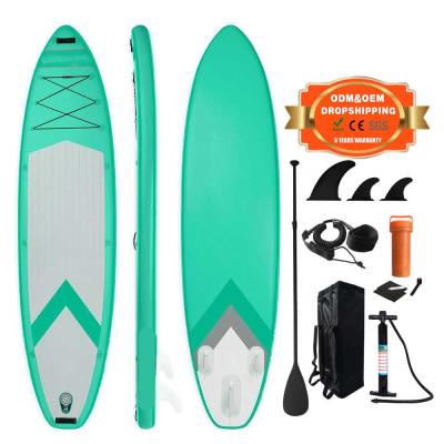 China Unisex Custom 10' 11' Blue Surfboard Sup Board Manufacturers For Sale Inflatable SUP Paddle Board for sale