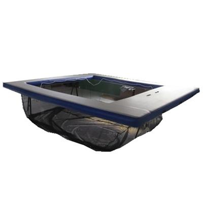 China DWF Factory Custom Foldable Demountable Inflatable Yacht Sea Ocean Floating Pool (Double Wall Cloth) With Anti Jellyfish Net For Sale for sale