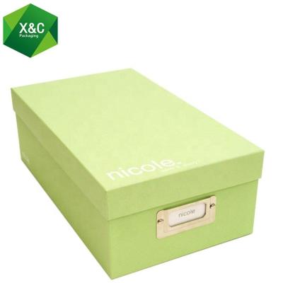 China Recycled Materials Custom Cardboard High Heel Sport Shoe Rigid Luxury Corrugated Paper Packaging Box for sale