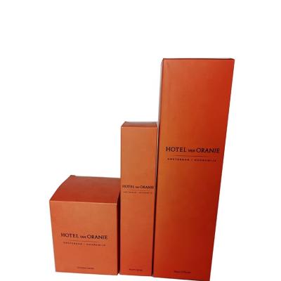 China Recyclable Custom Luxury Gift Glass Scented Candle Jars Paper Box Packaging for sale