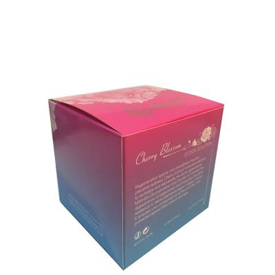 China Recyclable Recycled Red Organic Skin Care 50ml Face Cream Red Organic Custom Natural Paper Box for sale