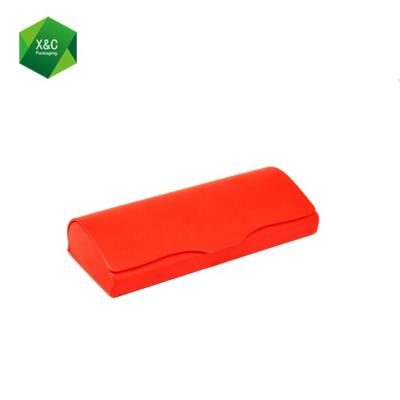 China Factory Durable Sales Small Red Travel Folding PVC Triangle Sunglasses Case for sale