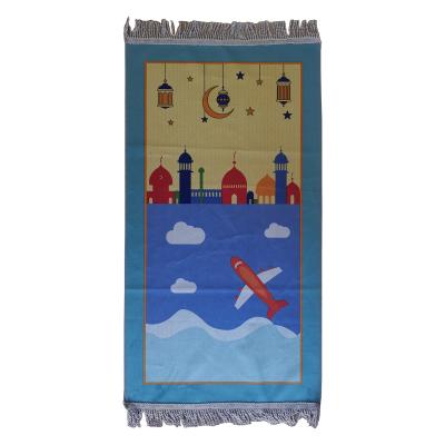 China Stain Resistant Kids Muslim Prayer Mat Islamic Children Rug for sale