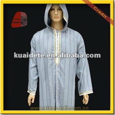 China Fashionable Morocco Men Muslim Hooded Thobe 2016 for sale