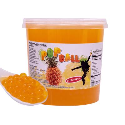 China Bubble Tea Pineapple Jumping Boba for sale