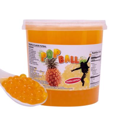 China Bubble Tea Pineapple Popping Boba Milktea Supplies Bubble Tea Ingredients for sale