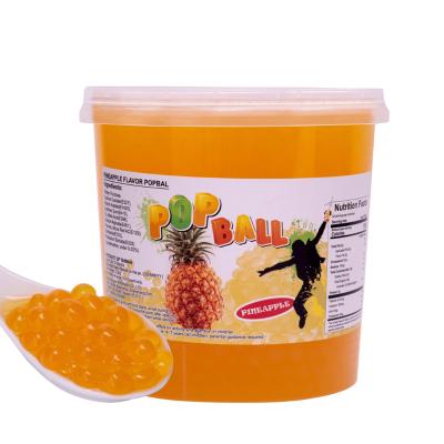 China Bubble Tea Pineapple Popping Boba For Milk Tea for sale