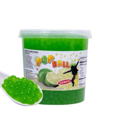 China Bubble Tea Lemon Fruit Popping Boba for sale