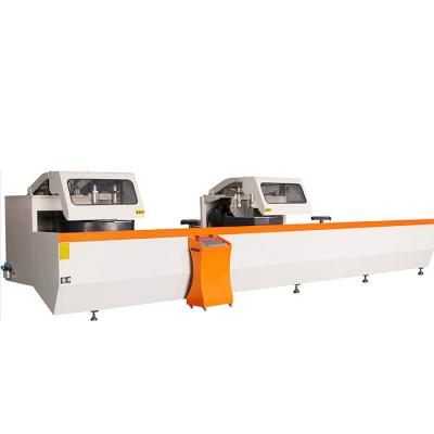 中国 Curtain wall machines 4kw*2 double bevel miter saw 2800r/min compound angle aluminum curtain wall machine 販売のため