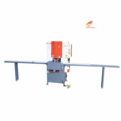 China Upvc profile machine 0.75kw pvc window door machine adjustable mould aluminum v shaped pvc profile cutting machine for sale