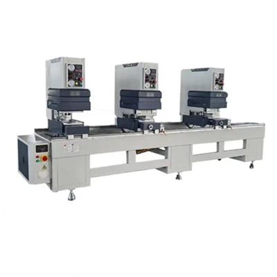 中国 Plastic welding tool PVC profile machines seamless upvc welder 3 head upvc seamless welding machine for windows 販売のため