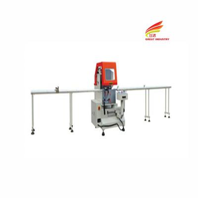 中国 Aluminium section in india 45 60 90 degree single head cutting saw aluminum window machine manufacturer 販売のため