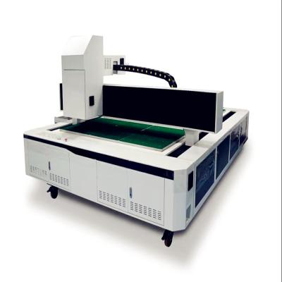 China Máquinas de grabado con láser vidrios agujeros máquina de soplado de arena de vidrio CNC para vidrio espejo en venta