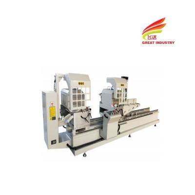 China UPVC WINDOW MAKING MACHINE WINDOW PRODUCTION MACHINE ALUMINIUM DOUBLE HEAD CUTTING MACHINE for sale