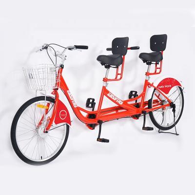 China Anti Theft Smart Ride Tandem Tourist Lock Sharing Two Seat Traveling Bike for sale