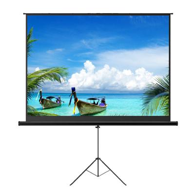 China 2021 Hot Selling Tripod Projector Screen With Stand 4K HD PVC Projection Screen 100