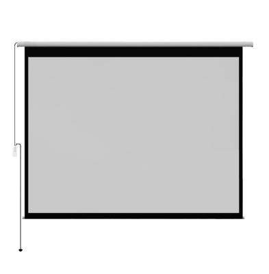 China Electric Home Theater 100inch PVC Electric Projection Screen Motorized In Ceiling Projector Screen for sale