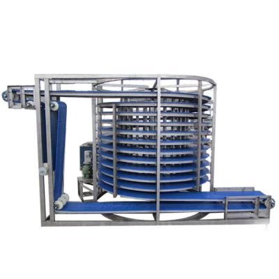 China Sure 380V/440V/460V Spiral Cooling Conveyor Video technical Spiral IQF Freezer for sale