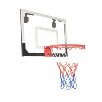 China PVC Backboard Mini Basketball Backboard With Detached Steel Rim for sale