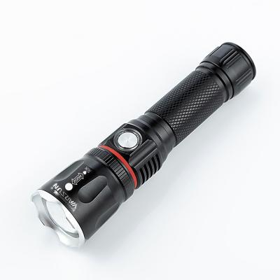 China WARSUN 528 Self Defense 1KM High Power Outdoor Tactical USB Torch Mini Led+Flashlights Defensive Rechargeable Fill Light and Torches for sale