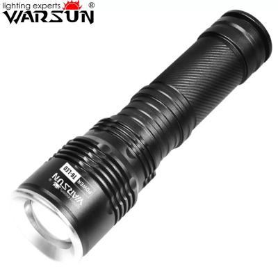 China Outdoor Camping Hiking Warsun M65 Outdoor Portable Tactical Buzz Flashlight High Quality Rechargeable Led Flashlight Walking Flashlight for sale