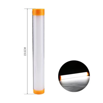 China WARSUN Y76-20 warehouse outdoor emergency USB rechargeable battery indicator magnetic tube lamp led camping cob lights with power bank for sale