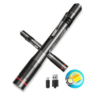 China Medical Aluminum Penlight LED+Flashlights USB Hidden Mini Rechargeable Portable Pocket Torch Nurses Doctor Pen Light WARSUN S5 Nurses for sale