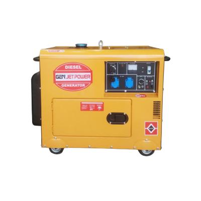 China Electric generator 4.5kva 5kva 7.5kva 3phase sound proof generator for sale 16 liters for sale