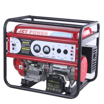 China Gasoline Generator 5.5 KVA 10 KVA Generator Portable Recoil Start Electric Gasoline Generator for sale