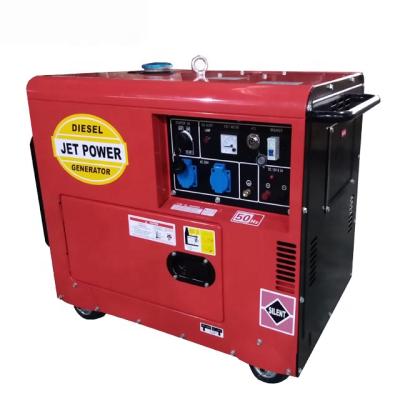 China 6kw 6kva 50hz 220V Diesel Generator Silent Type Optional for sale