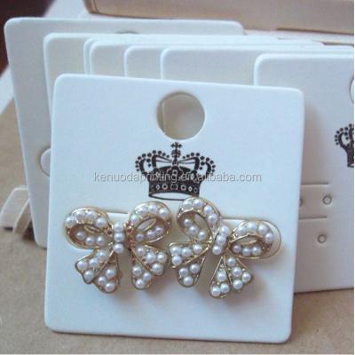 China Coated Paper Cardboard Custom Printed Necklace Earring Jewelry Display Cards With Logo for sale