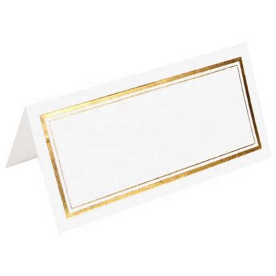 China Europe Name Card Setting White Marble Place Cards Wedding Decor Tile Table Place Cards Wholesale for sale