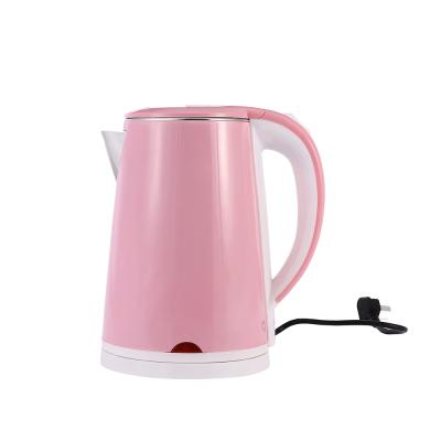 China Household electric kettle 2.3L double-layer electric kettle anti-scalding stainless steel kettle heat preservation integration for sale