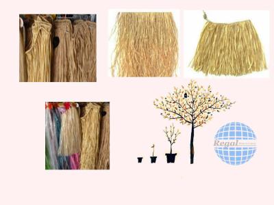 China decoration natural and green  raffia grass bundle and mat  for hunting for sale