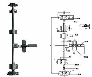 China station transport vagon truck van door lock assembly for sale