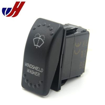 China Jinhong IP66 5Pin 12V/24V LED Waterproof Blue Light Momentary Rocker Switch Switch For Car Boat for sale