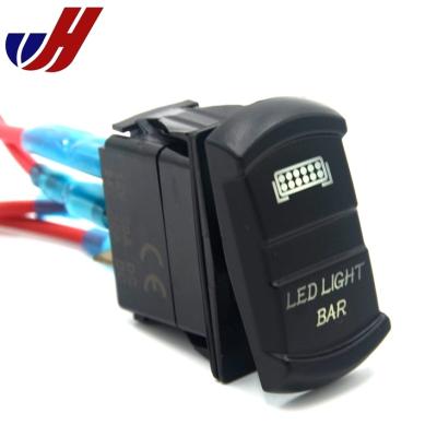 China 12V 24V 20A 10A Car ON-OFF Marine Boat Rocker Switch with LED for sale