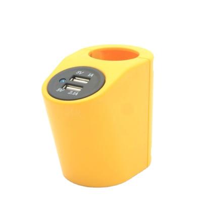 China DC 12V 24V Dual USB Port Plug Bus Bus Mobile Phone/Ipad/Camera/PDA/MP3 Charger For Bus Railing for sale