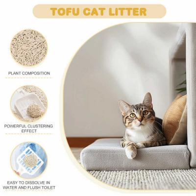 China Pure Plant Based Tofu Cat Litter Fast Clumping Water Soluble for sale