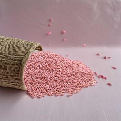 China Easy Scooping 100% Natural Flushable Peach Cat Litter Fast Clumping Cat Toilet Sand for sale