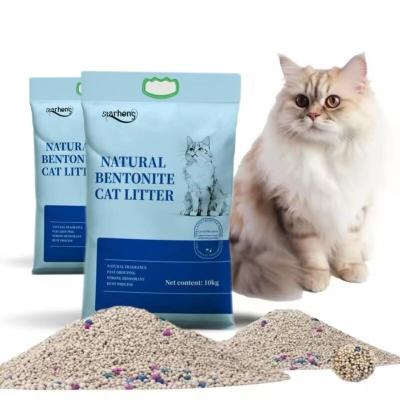 China Spherical Bentonite Clumping Cat Litter Dust Free 100% Bentonite Cat Litter for sale